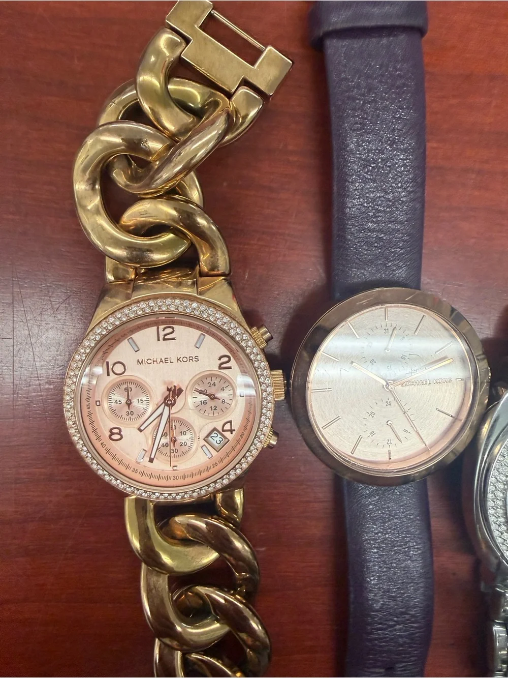 Michael Kors Women's 4 Piece Watch Set. Gold, Silver, White & Rose Gold